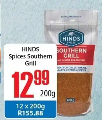 Hinds Spices Southern Grill 200g