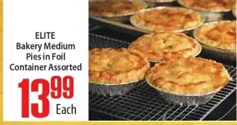 Elite Cash & Carry Elite Bakery Medium Pies in Foil Container Assorted offer