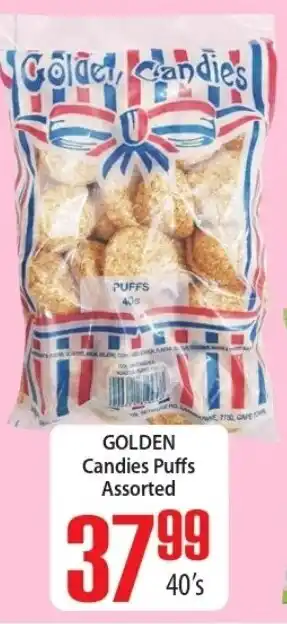 Elite Cash & Carry Golden Candies Puffs Assorted 40's offer