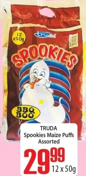 Truda Spookies Maize Puffs Assorted 12 x 50g