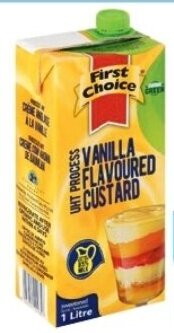 Elite Cash & Carry First Choice UHT Vanilla Custard 1L offer