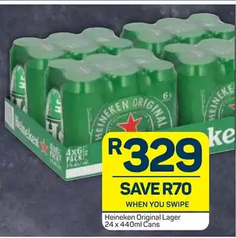 Heineken Original Lager 24 x 440 ml cans