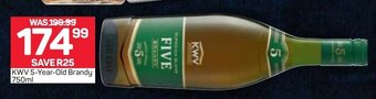 Pick n Pay Liquor KWV 5-Year-Old Brandy 750ml offer