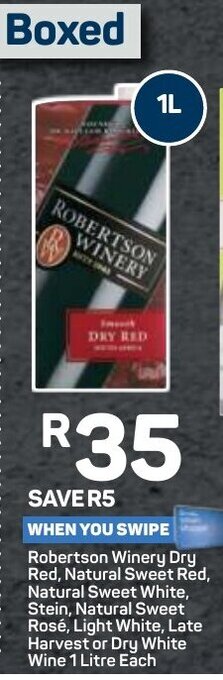 Pick n Pay Liquor Robertson Winery 1 Litre each offer