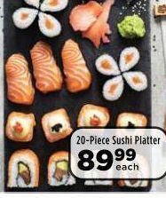 Food Lover's Market 20-piece sushi platter offer