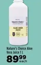 Food Lover's Market Nature's choice aloe vera juice offer