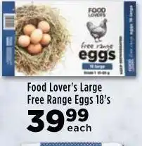Food Lover's Market Food lover's large free range eggs offer