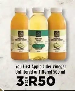 Food Lover's Market You first apple cider vinegar unfiltered or filtered 3 offer