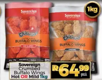 Take 'n Pay Sovereign Crumbed Buffalo Wings Hot or Mild 1kg offer