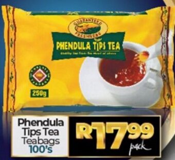 Phendula Tips Tea Teabags 100's