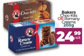 Take 'n Pay Bakers Choc-Kits or Romany Creams 200g offer