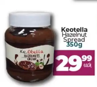 Take 'n Pay Keotella Hazelnut Spread 350g offer