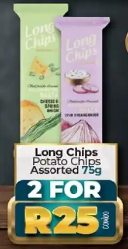 Long Chips Potato Chips Assorted 75g