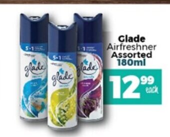 Take 'n Pay Glade Airfreshner Assorted 180ml offer