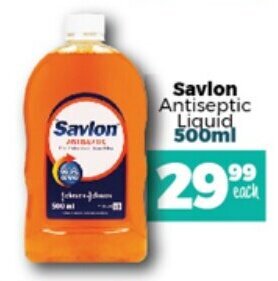 Take 'n Pay Savlon Antiseptic Liquid 500 ml offer