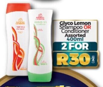 Take 'n Pay Glyco Lemon Shampoo or Conditioner Assorted 400ml offer
