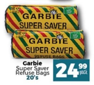 Take 'n Pay Garbie Super Saver Refuse Bags 20's offer