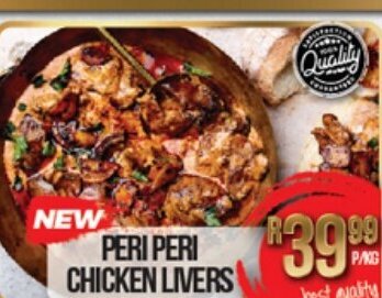 Peri Peri Chicken Livers Offer At Take N Pay