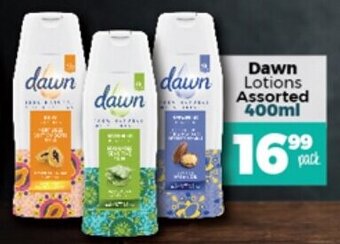 Dawn Lotions Assorted 400 ml