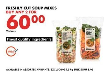 Woolworths Freshly Cut Soup Mixes offer