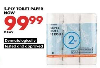 Woolworths 2-Ply Toilet Paper 18 pack offer