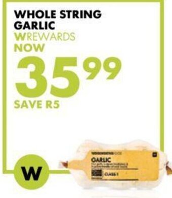 Woolworths Whole String Garlic offer