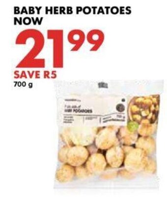 Woolworths Baby Herb Potatoes 700g offer