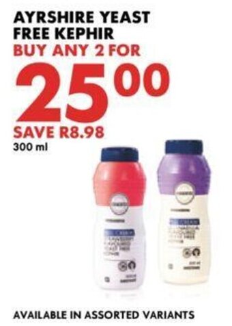 Woolworths Ayrshire Yeast Free Kephir 300 ml offer