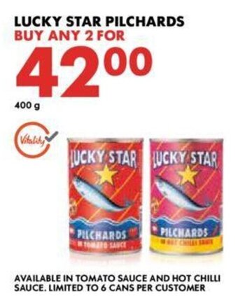 Woolworths Lucky Star Pilchards 400g offer