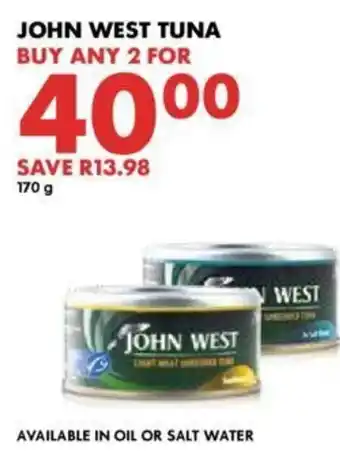 Woolworths John West Tuna 170g offer