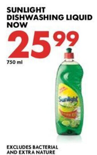 Woolworths Sunlight Dishwashing Liquid 750ml offer