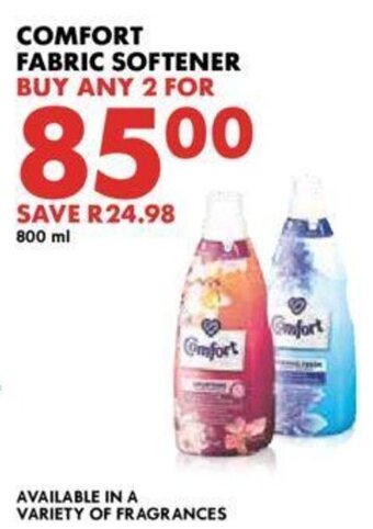 Woolworths Comfort Fabric Softener 800 ml offer