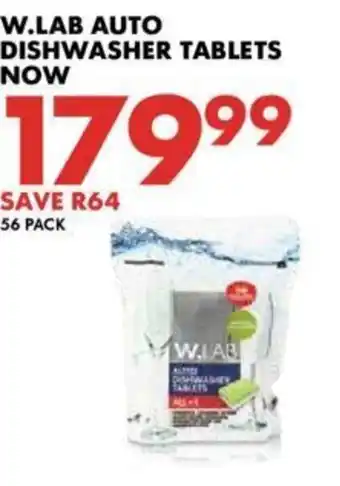 Woolworths W.Lab Auto Dishwasher Tablets 56 packs offer