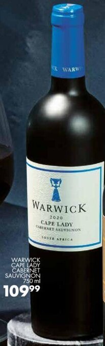 Warwick Cape Lady Cabernet Sauvignon 750 ml