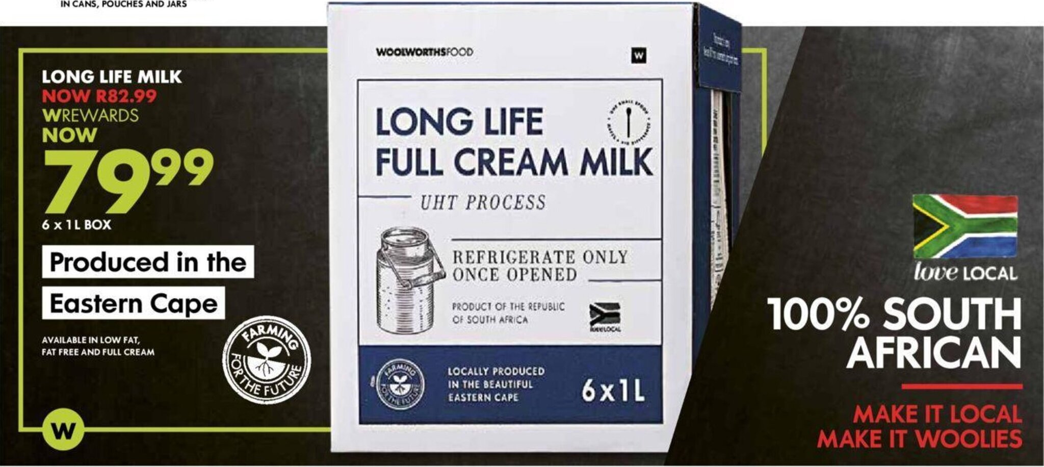 Long Life Milk 6 x 1L Box offer at Woolworths Long Life Milk 6 x 1L Box offer at Woolworths