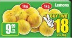 Boxer Lemons 2 x 1kg offer