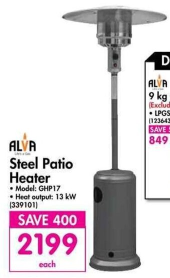 Makro Alva Steel Patio Heater offer