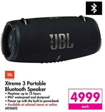 Makro JBL Xtreme 3 Portable Bluetooth Speaker offer