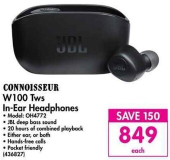 Makro Connoisseur W100 Tws In-Ear Headphones offer