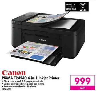 Makro Canon Pixma TR4540 4-in-1 Inkjet Printer offer