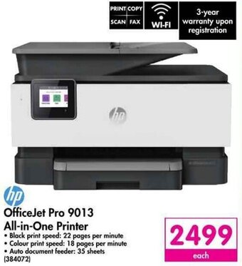 Makro HP OfficeJet Pro 9013 All-in-One Printer offer