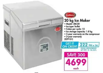 Makro SnoMaster Ice Maker 20kg offer