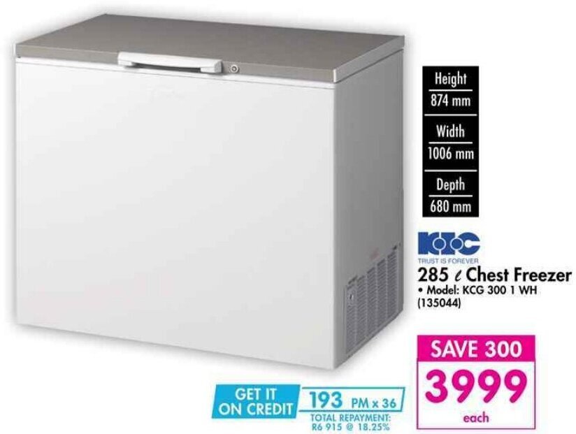 Box freezer deals makro