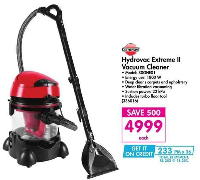 Genesis Hydrovac Extreme II Vacuum 