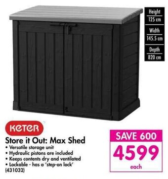 Keter Store it Out Max Shed