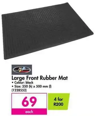 Large Front Rubber Mat 350 x 500mm