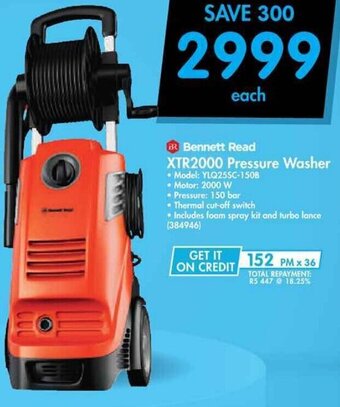 Makro Bennett Read XTR2000 Pressure Washer 2000W offer