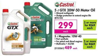 Makro Castrol GTX 20W-50 Motor Oil 5L offer