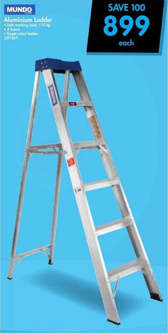 Makro Mundo Aluminium Ladder 115kg offer