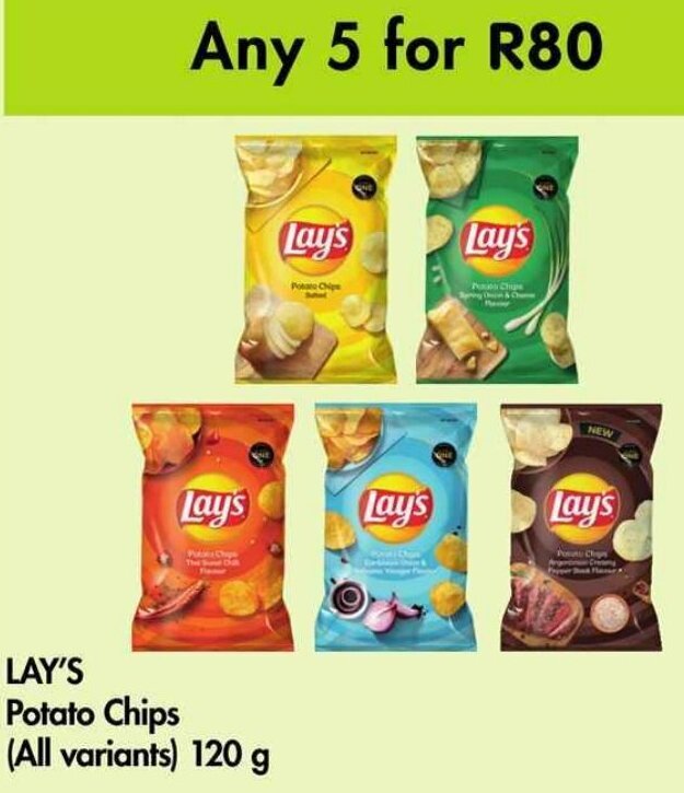 Lay's Potato Chips 120g offer at Makro